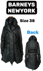 BARNEYS NEWYORK 軽量ダウンコート 黒 38 バーニーズニューヨーク サイズ40 ダウンコート ダウンジャケット