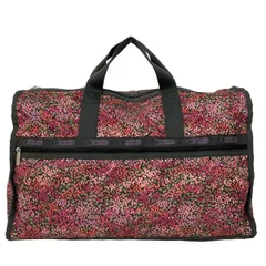 LESPORTSAC(レスポートサック) ボストンバッグ - ピンク×カーキ×マルチ 本体ロックなし