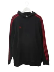 アディダス adidas パーカー 4XO カットソー フーディ 裏起毛 ロゴ刺繍 ブラック 黒 トップス