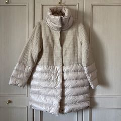 美品】Firosa ロング ダウンジャケット サイズ11号 ベージュ系 - メルカリ