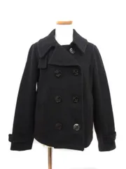 フィデリティ FIDELITY Pコート ウール 黒 ブラック /hn