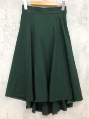 RIVE DROITE リヴドロワ フィッシュテール ミモレ丈 フレア スカート size36 /ダークグリーン ◇■ レディース