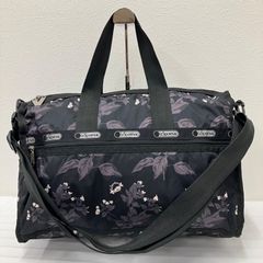 未使用 LeSportsac レスポートサック ラージウィークエンダー ポーチ付