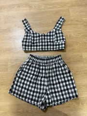 ツイード CHECK セットアップ (新品)