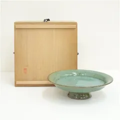 廣永窯造　青磁台鉢（共箱）  食器 おしゃれ アンティーク レトロ 和食 和風 丼 器 小鉢 中鉢 料理 来客 居酒屋 旅館 カフェ