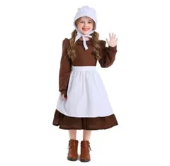 RPFLQ メイド　女の子　コスプレ　3点セット キッズ　チョコレート メイド服 ハロウィン　仮装　XL