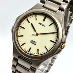 稼働品】SEIKO SPIRIT 7N01-6730 チタン コンビ - メルカリ