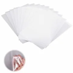 【送料無料】コス アイロン接着シート 接着芯 10枚セット 透明 アイロン両面接着 織物 不織布両面接着芯 両面テープ 強粘着 シート 刺繍シート 服つくり アップリケ作り 手縫い 手作り 刺繍用 DIY 手芸用品 多用途 (20CM*30CM)