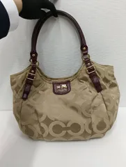 【中古品】COACH コーチ マディソン ハンドバッグ オプアート　現状品