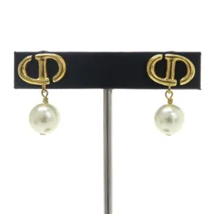 クリスチャン・ディオール CD Navy ピアス  E1850CDNRS_D301【Aランク】【中古】