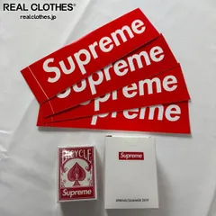【おまとめ】Supreme/シュプリーム ノベルティ ミニ トランプ/シャワーキャップ/ボックスロゴ ステッカー セットのサムネイル