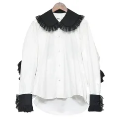 noir kei ninomiya　ノワールケイニノミヤ　2024SS　フリル 丸襟 シャツブラウス　3M-B009　8054000239900のサムネイル