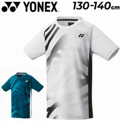 ヨネックス YONEX ジュニア ゲームシャツ 半袖 130cm 140cm 子供服 バドミントン テニス ソフトテニス 涼感 吸汗速乾 ストレッチ 子ども用 スポーツウェア ウェア 競技 トップス 白 青 Tシャツ キッズウェア  /10566J