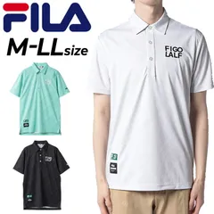 フィラゴルフ 半袖 ポロシャツ メンズ ゴルフウェアFILA GOLF タイポPT半袖シャツ 接触冷感 遮熱 吸汗速乾 UVカット 総柄 ゴルフポロ ゴルフシャツ 男性 紳士用 サラサラ 涼しい トップス メンズウエア スポーツウェア  /744640