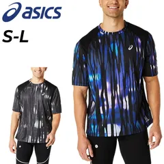 アシックス Tシャツ 半袖 メンズ asics ROAD LITE-SHOW ランニング 半袖シャツ マラソン 陸上 ジョギング トレーニング スポーツウェア 男性 総柄 トップス メンズウエア 服 ブランド アパレル/2011D095