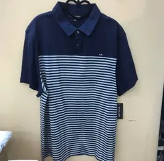 MAC009	タグ付き　マイケルコース　ボーダー襟付きTシャツのサムネイル