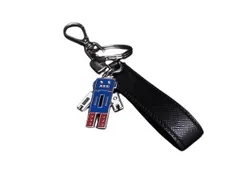 PRADA プラダ キーホルダー ロボット 2PP040 ブラック マルチカラー サフィアーノレザー ユニセックス シルバー金具【本物保証】 PRADA プラダ キーホルダー ロボット 2PP040 ブラック マルチカラー