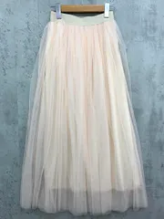 新品 miniministore ミニミニストア チュール フレア ロング スカート sizeL/ピンクベージュ ■■ レディース