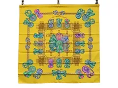 HERMES エルメス スカーフ カレ90 - マルチカラー シルク100% レディース LES RUBANS DU CHEVAL 馬のリボン飾り 大判 新品未使用展示品