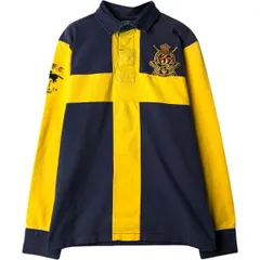 古着 ラルフローレン Ralph Lauren POLO by Ralph Lauren CUSTOM FIT ダブルポニー 長袖 ラガーシャツ メンズXL相当/eaa618903