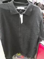 ブラック ジップアップ KARA（カラ） ニット カーディガン 95 メンズ レディース ユニセックス