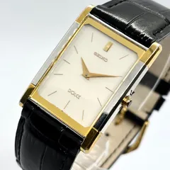 【新品電池/極美品】SEIKO セイコー ドルチェ スクエア 腕時計 クォーツ ヴィンテージ メンズ