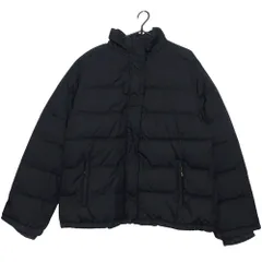 PRADA プラダ ダウンジャケット ブルゾン ナイロン スタンドカラー フード収納 アウター イタリア製 44 S ネイビー メンズ 【中古】