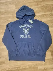 ポロラルフローレン University フードTシャツ ブルー XL 新品