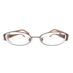 美品 COACH コーチ メガネ 眼鏡 シグネチャー ロゴ ハート MILLA 913AF ライトブラウン 50□17 アイウェア レディース 【中古】