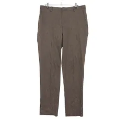 BLACK LABEL CRESTBRIDGE ブラックレーベル クレストブリッジ リネン混 テーパード スラックス パンツ L ブラウン メンズ 【中古】のサムネイル