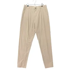 evam eva エヴァムエヴァ 1タック チノパン テーパード コットン パンツ トラウザー ボトムス 1 ベージュ レディース メンズ 【中古】