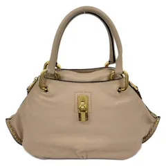 MARC JACOBS(マークジェイコブス) ハンドバッグ - ピンクベージュ スタッズ レザー