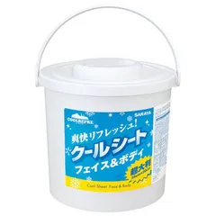 サラヤ クールリフレ本体（70枚入り） フェイス＆ボディ用【メントール配合クールシート/熱中症予防/猛暑対策/汗や汚れをふき取る】のサムネイル