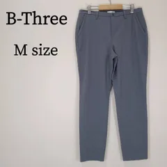 B-Three ビースリー レディース パンツ スラックス ストライプ ロング オフィスカジュアル シンプル M