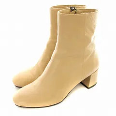 ファビオルスコーニ FABIO RUSCONI ショートブーツ レザー ブーツ 36 ベージュ /☆G