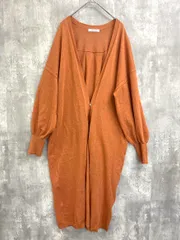 ROSE BUD ローズバッド シアー ロング カーディガン sizeF/オレンジ ■◇ レディース