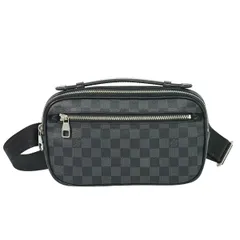 本物 ルイヴィトン LOUIS VUITTON LV アンブレール ダミエ グラフィット ボディバッグ ショルダーバッグ ブラック グレー N41289 ビトン バッグ 中古・