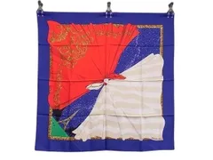 HERMES エルメス スカーフ カレ90  マルチカラー シルク100％ レディース Souvenirs de Paris パリの思い出 超美品