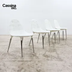 ◆Cassina◆ カッシーナ 245 CAPRICE カプリス チェア ダイニングチェア 4脚セット レザー/革 フィリップ・スタルク 109万のサムネイル