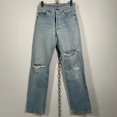 USA 80s Vintage Levi's ストレート ダメージデニム 501 ハチマル ボタン裏653