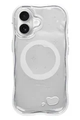 iFace スマホケース iPhone 17 対応 BeBling 2 MagSynq MagSafe対応 ケース (クリア) 【 耐衝撃 magsafe アイフォン ストラップホール付き 縁高 ウルウル キラキラ 】