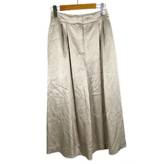 セオリーリュクス theory luxe ワイドパンツ フレアパンツ ボトムス 光沢 グレー 34 XS相当