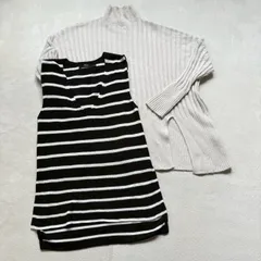 【まとめ売り】2点セット AZUL by moussy アズール ハイネックニットセーター リブニットタンクトップ レディースMサイズ