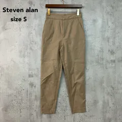 Steven alan スティーブンアラン ベージュ 8214-299-0295 テーパードパンツ ハイウエスト カジュアルパンツ パンツ キレイめ カジュアル フォーマル オフィス sizeS ★ ■■のサムネイル
