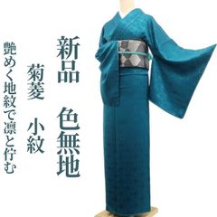 新品 紋紗 夏着物 正絹 仕付け糸付 色無地 お召 3504 - メルカリ