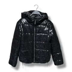 MARELLA SPORT マレーラスポーツ スパンコール ブルゾン ジップアップジャケット アウター 防寒 上着 羽織り 長袖 キラキラ レディース サイズM ブラック 冬 ゴーゴー古着久喜倉庫店 8 No.K1763のサムネイル