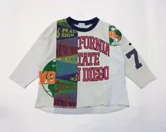 キッズ長袖Tシャツ 100cm リメイクTシャツ エフオーキッズ 新品