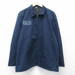 XL/古着 レッドキャップ 長袖 ワーク ジャケット メンズ 80年代 80s Shipping USA製 タロン 濃紺 内側キルティング 26mar06のサムネイル