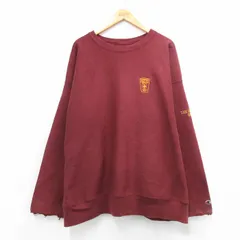 XL/古着 長袖 チャンピオン Champion リバースウィーブ メンズ 00年代 00s LYONS 大きいサイズ クルーネック エンジ 26mar06