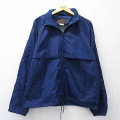 L/古着 エディーバウアー 長袖 ナイロン ジャケット メンズ 90年代 90s 紺 内側メッシュ【spe】 26mar06